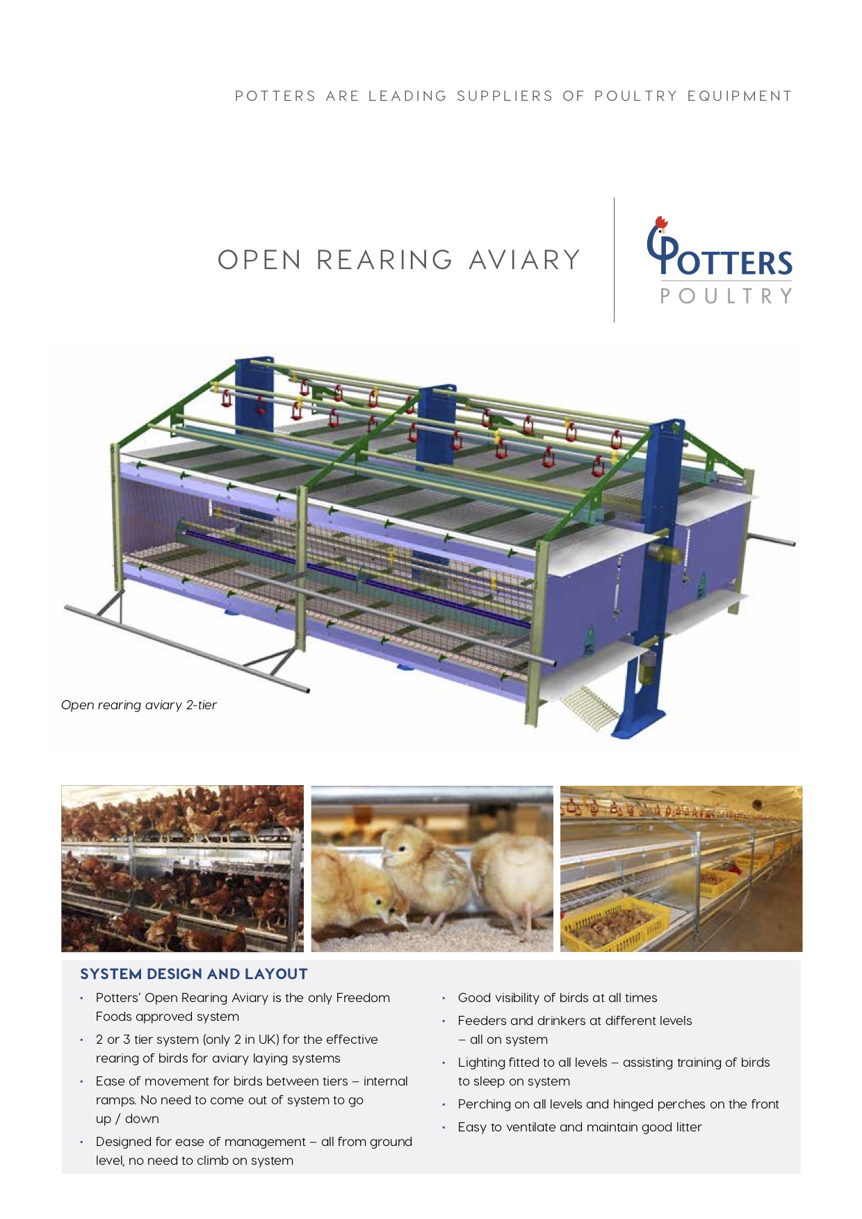 Potters Aviary Rearing System